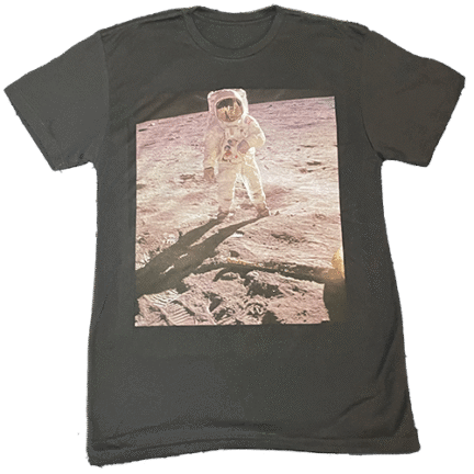 1 Oversize Front Print on Black