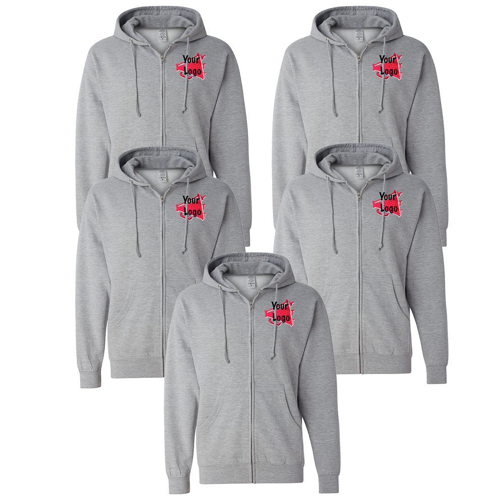 5 Custom Embroidered Full-Zips