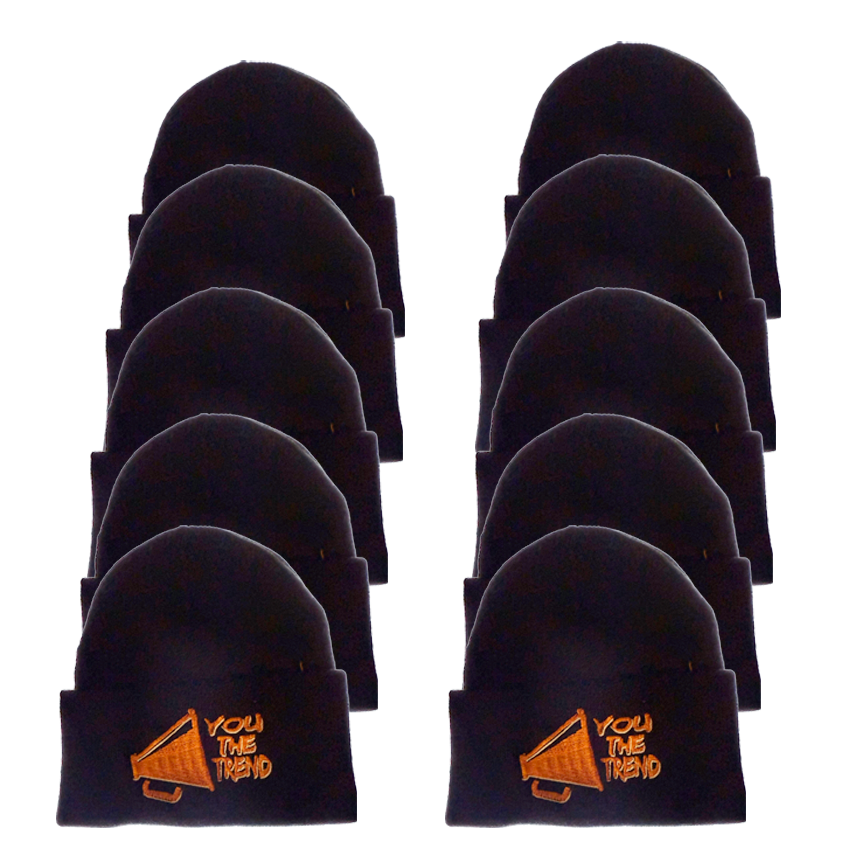 10 Pack Custom Embroidered Beanies