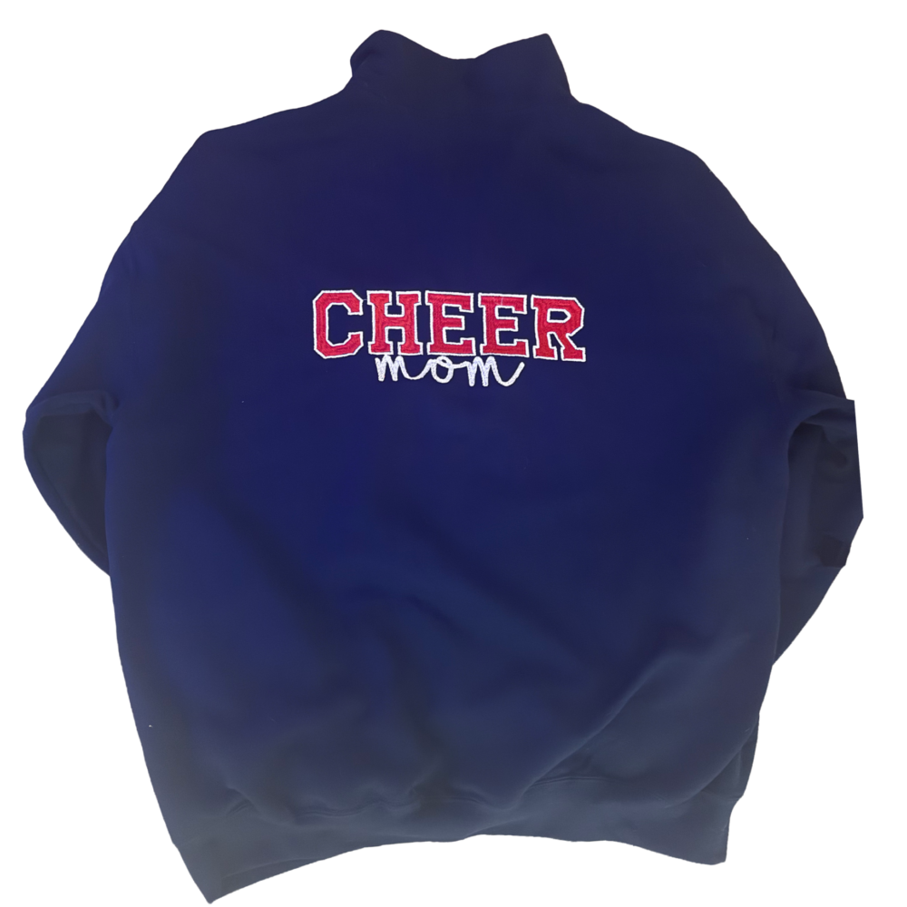 Cheer Mom Custom Embroidered 1/4 Zip
